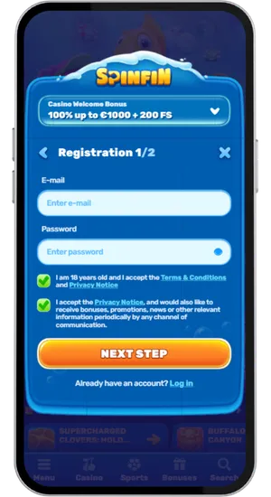 Creating a casino account, passing ID verification and depositing a minimum of £10
